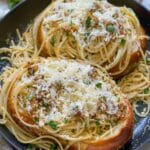 Garlic Butter Spaghetti Bowls