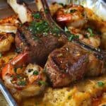 Lamb Chop, Shrimp And Grits Recipe