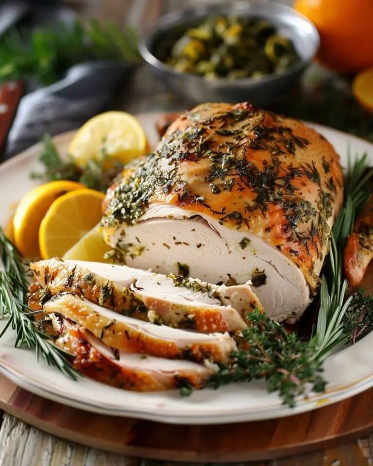 Lemon Garlic Herb Turkey Breast
