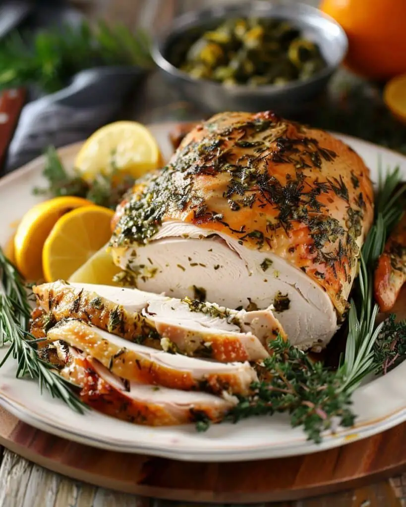 Lemon Garlic Herb Turkey Breast