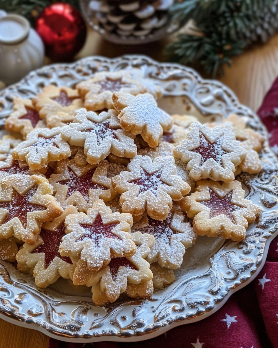 Linzer Sugar Cookies