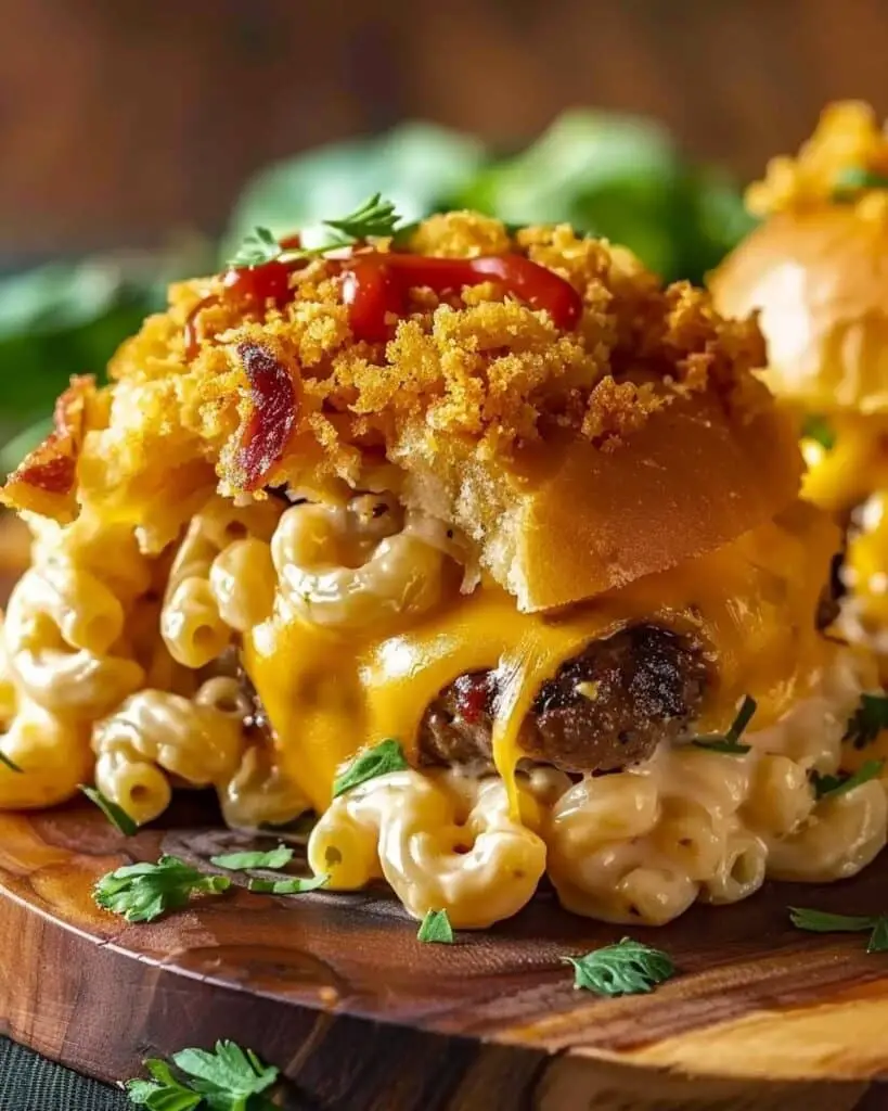 Mac & Cheese Burger Rolls