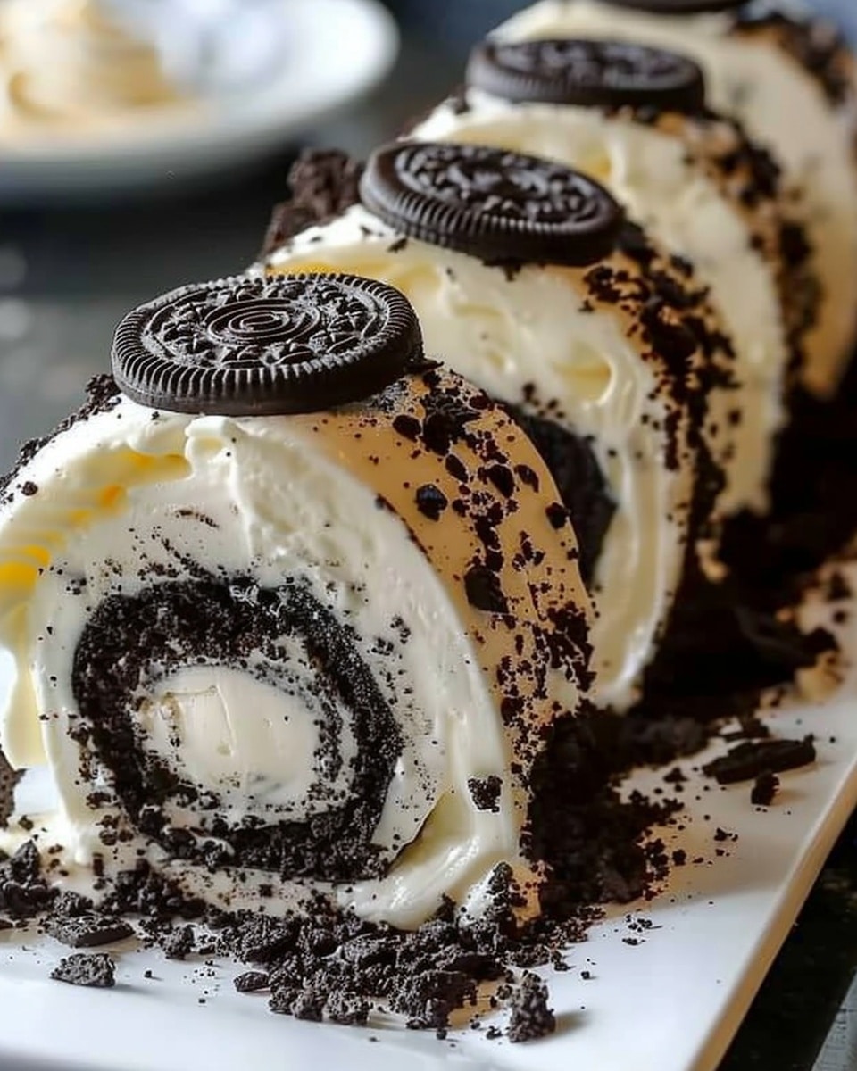 Oreo Cream Cheese Cheesecake Sushi Roll