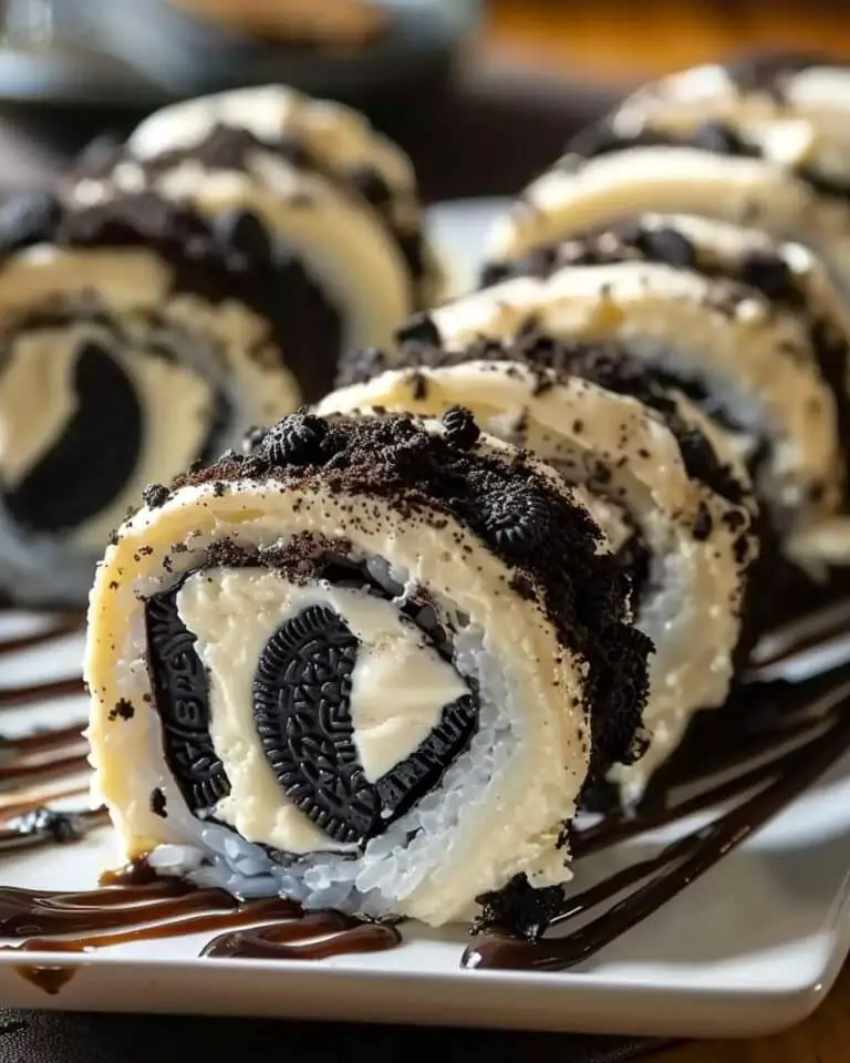 Oreo Cream Cheese Cheesecake Sushi Roll
