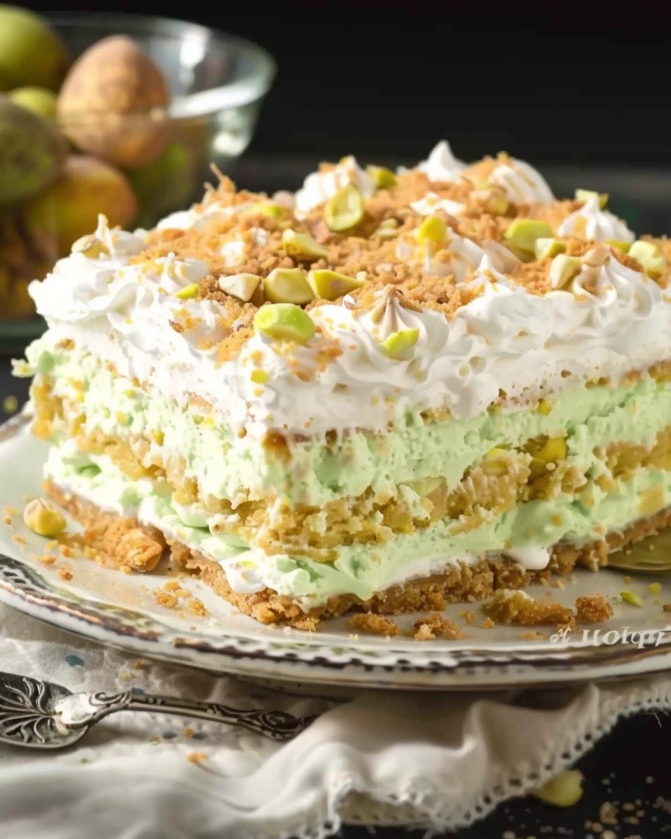 Pistachio Pudding Icebox Cake