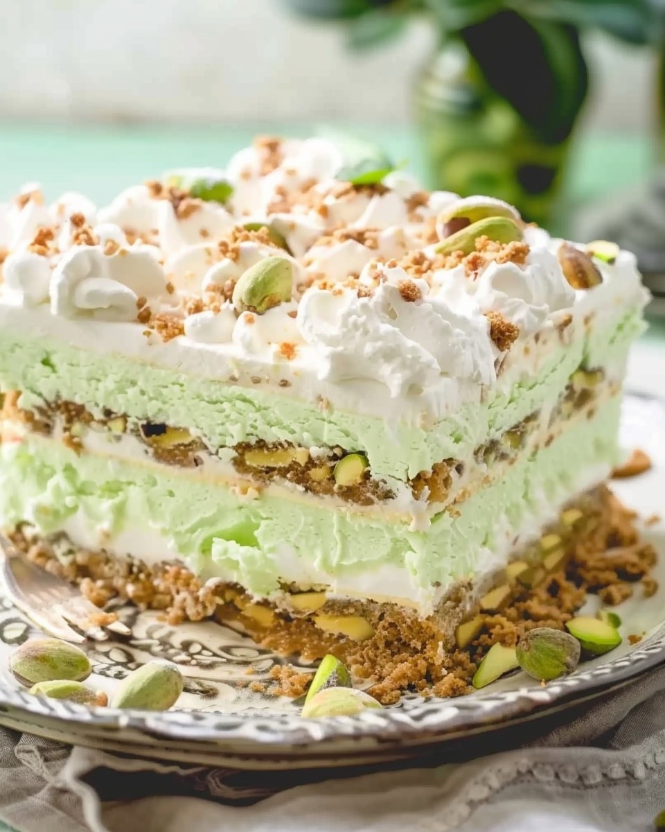 Pistachio Pudding Icebox Cake