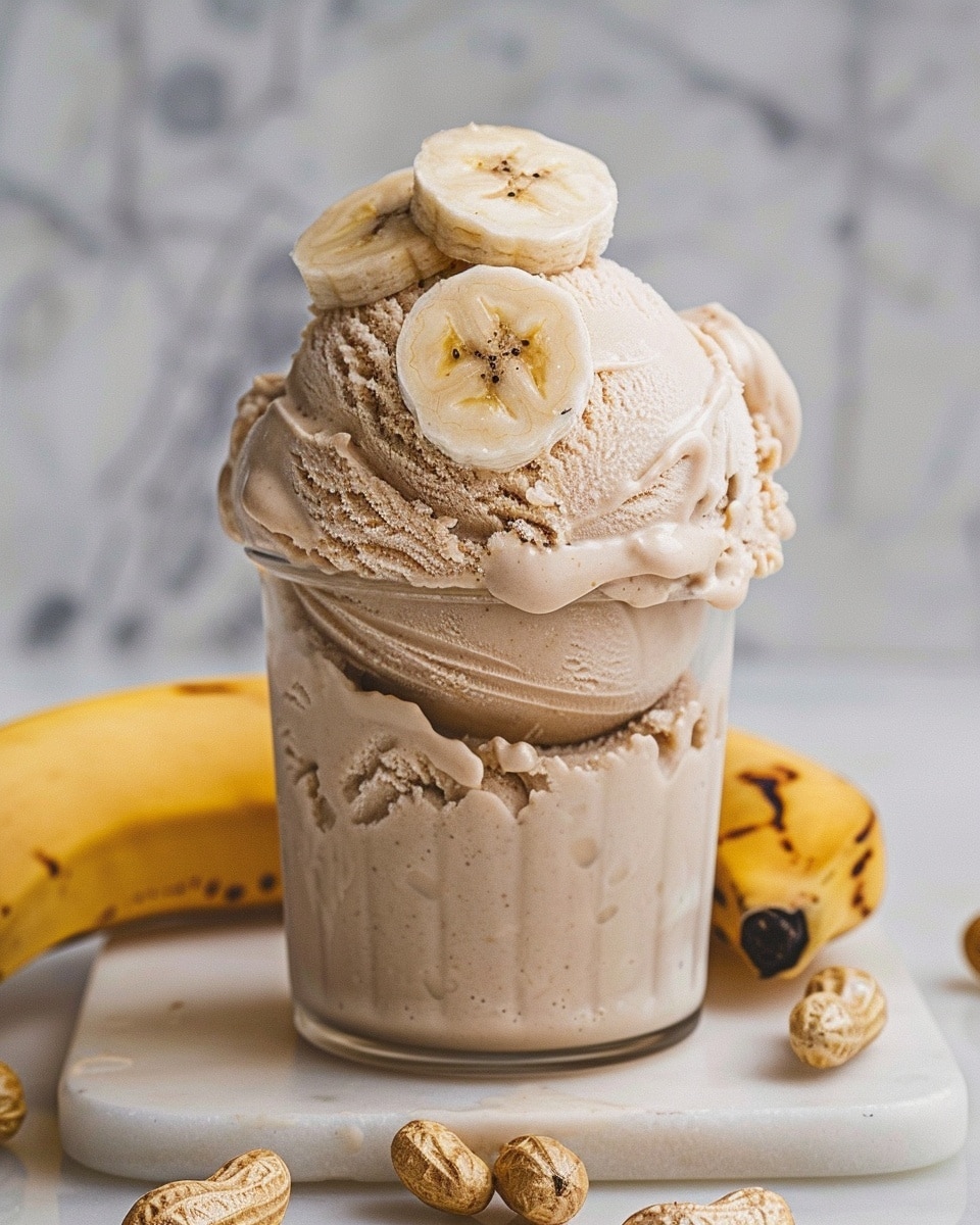 Peanut Butter Banana Ice Cream