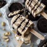 How to make Peanut Butter Oreo Yogurt Popsicles