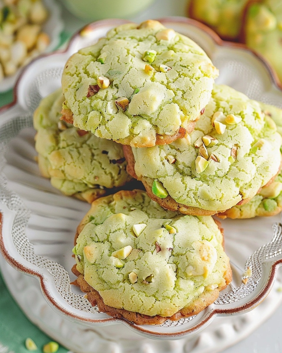 Pistachio Pudding Cookies