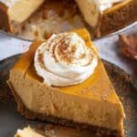 Pumpkin Cheesecake With Maple Whipped Cream