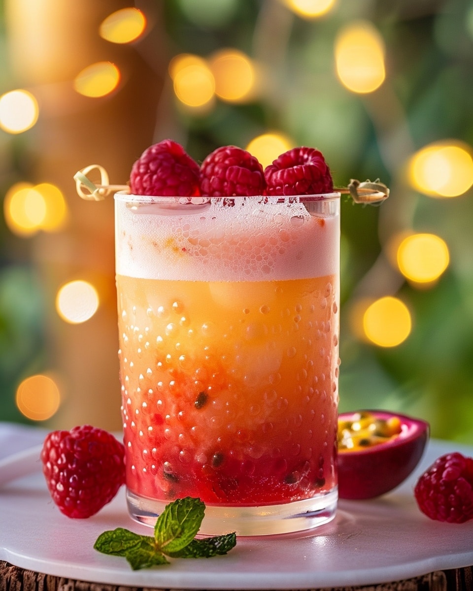 Raspberry Passionfruit Sour
