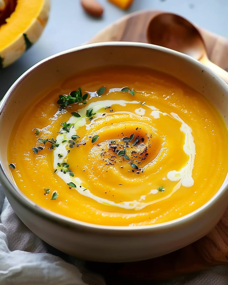 Creamy Honey Roasted Acorn Squash Soup