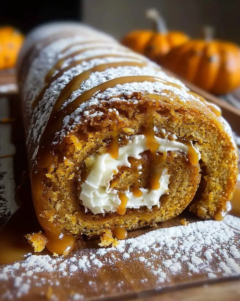 Salted Caramel Pumpkin Roll Recipe