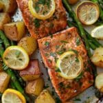 Salmon, Potato, And Asparagus Sheet Pan Meal