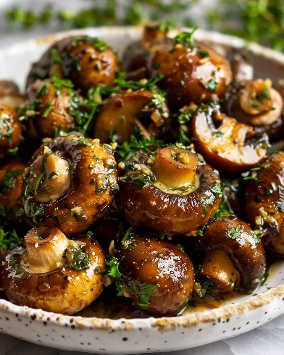 Slow Cooker Garlic Herb Sautéed Mushrooms