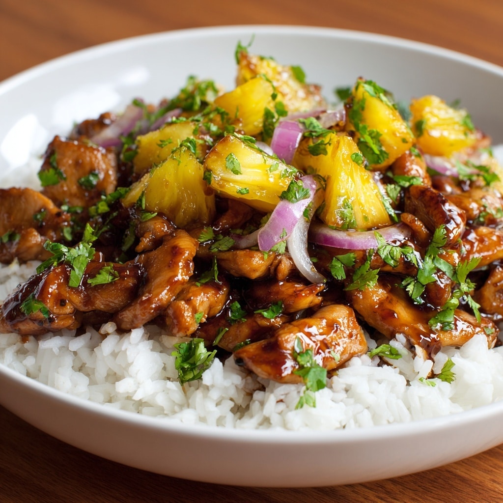 Teriyaki Chicken Tacos With Grilled Pineapple Pear Salsa