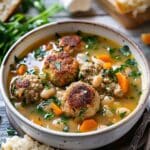 Tuscan White Bean Soup With Meatballs