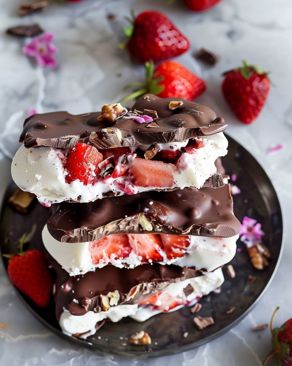 Viral Chocolate Strawberry Yogurt Clusters