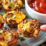50-Calorie Cheeseburger Bites (Oven-Baked Burger Cups)
