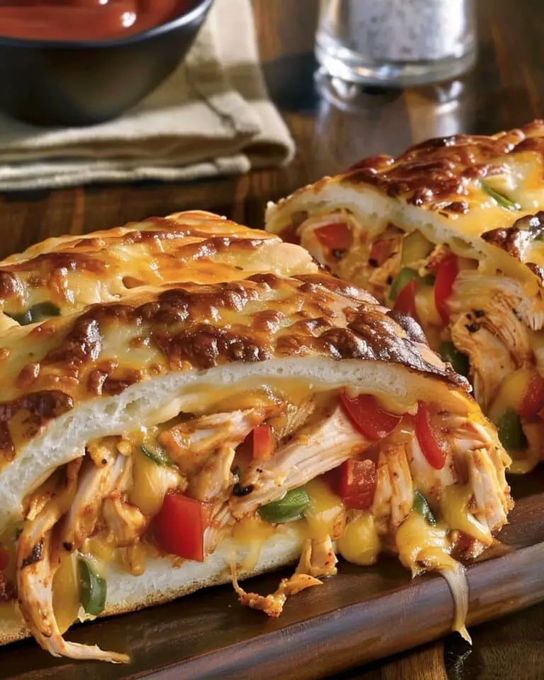 BBQ Chicken Cheese Stromboli