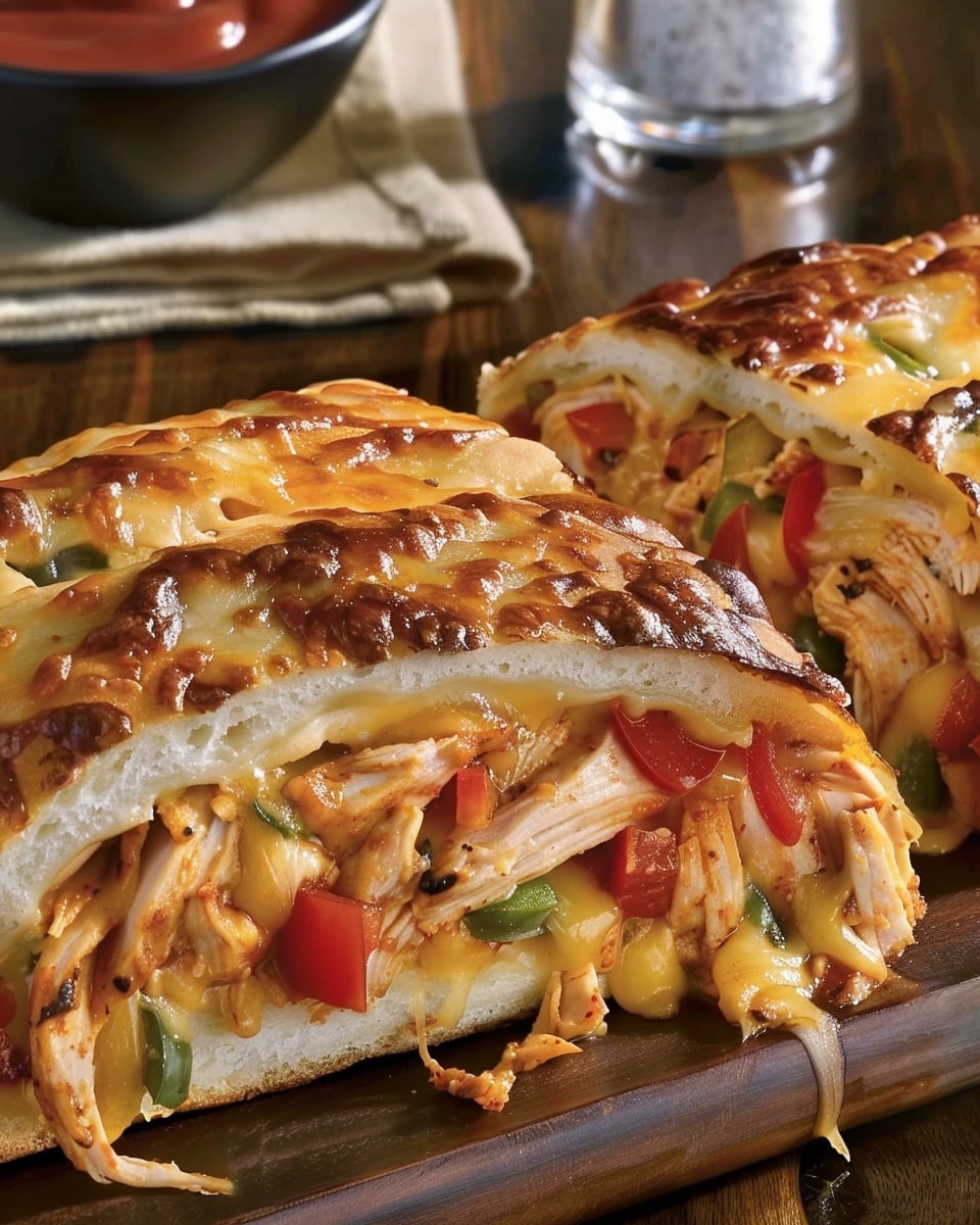 BBQ Chicken Cheese Stromboli