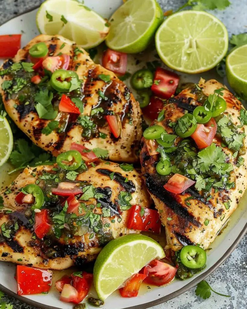 Cilantro Lime Chicken with Strawberry Salsa