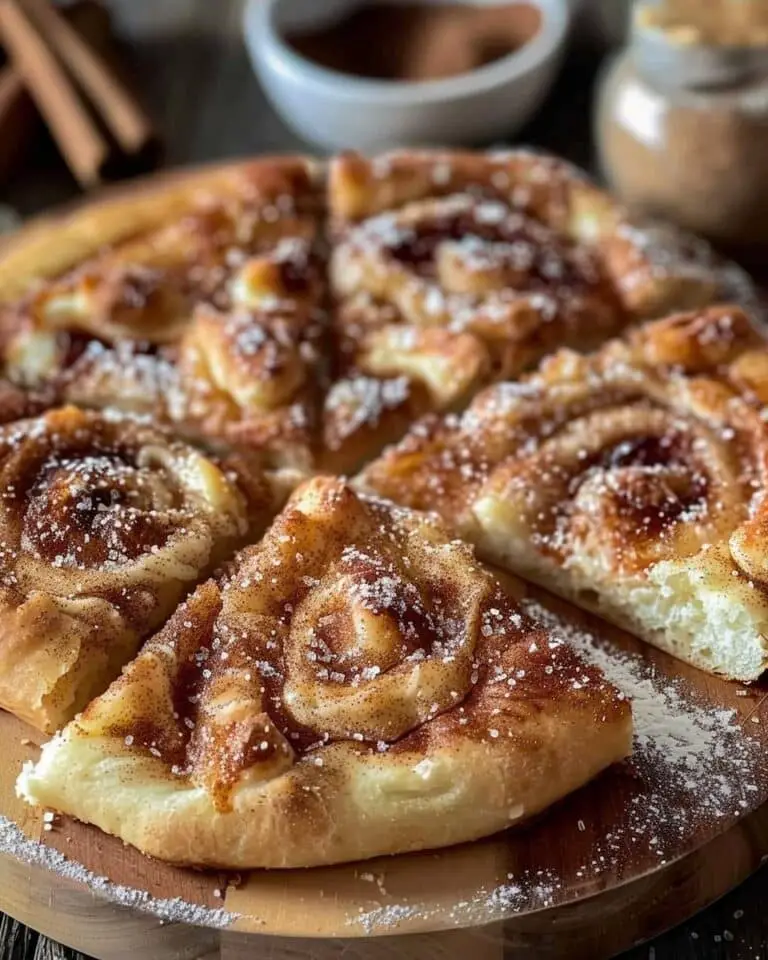 Cinnamon Sugar Dessert Pizza