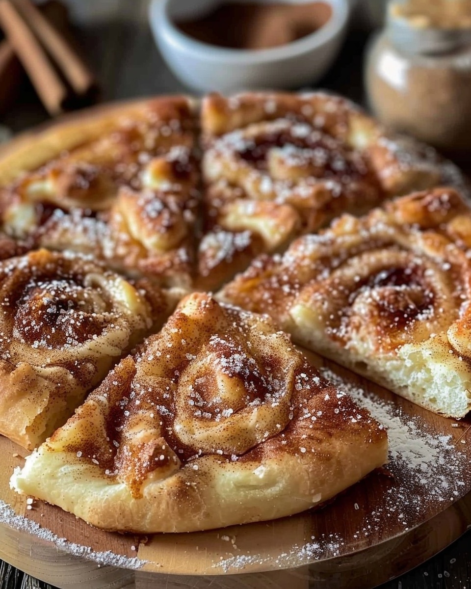 Cinnamon Sugar Dessert Pizza
