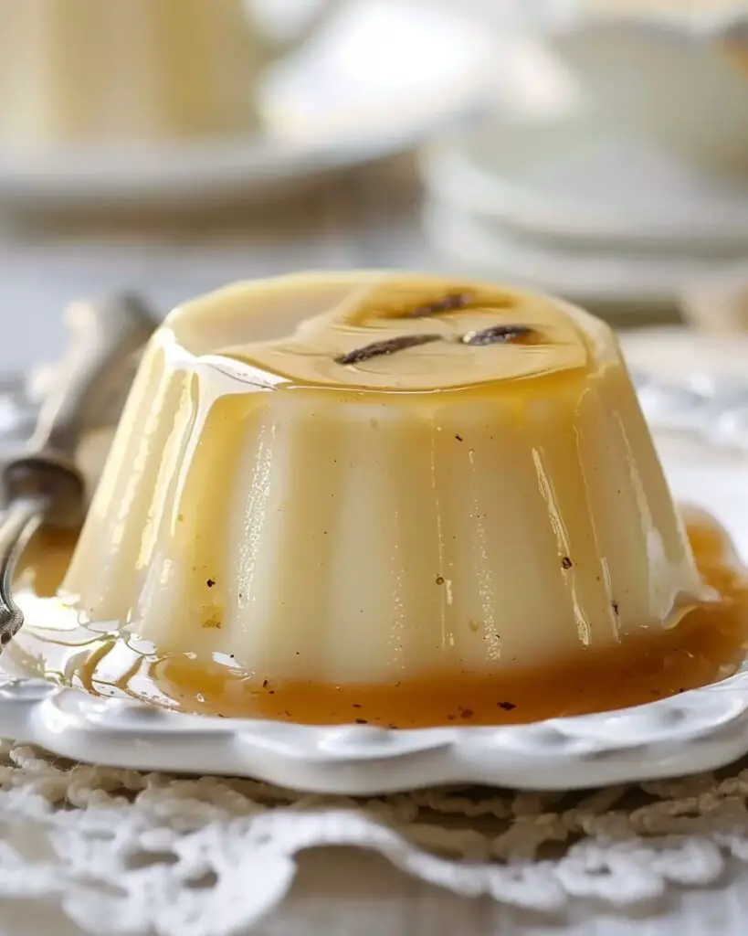 Classic Vanilla Pudding with Warm Vanilla Sauce