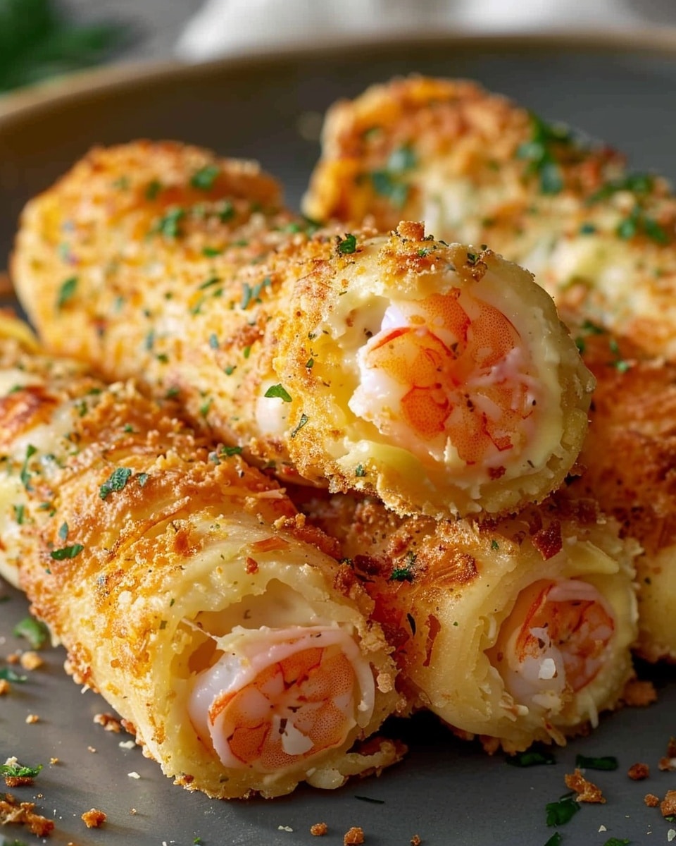 Creamy Shrimp Cheese Rolls