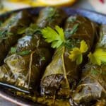 Dolmadakia (Greek Stuffed Grape Leaves)