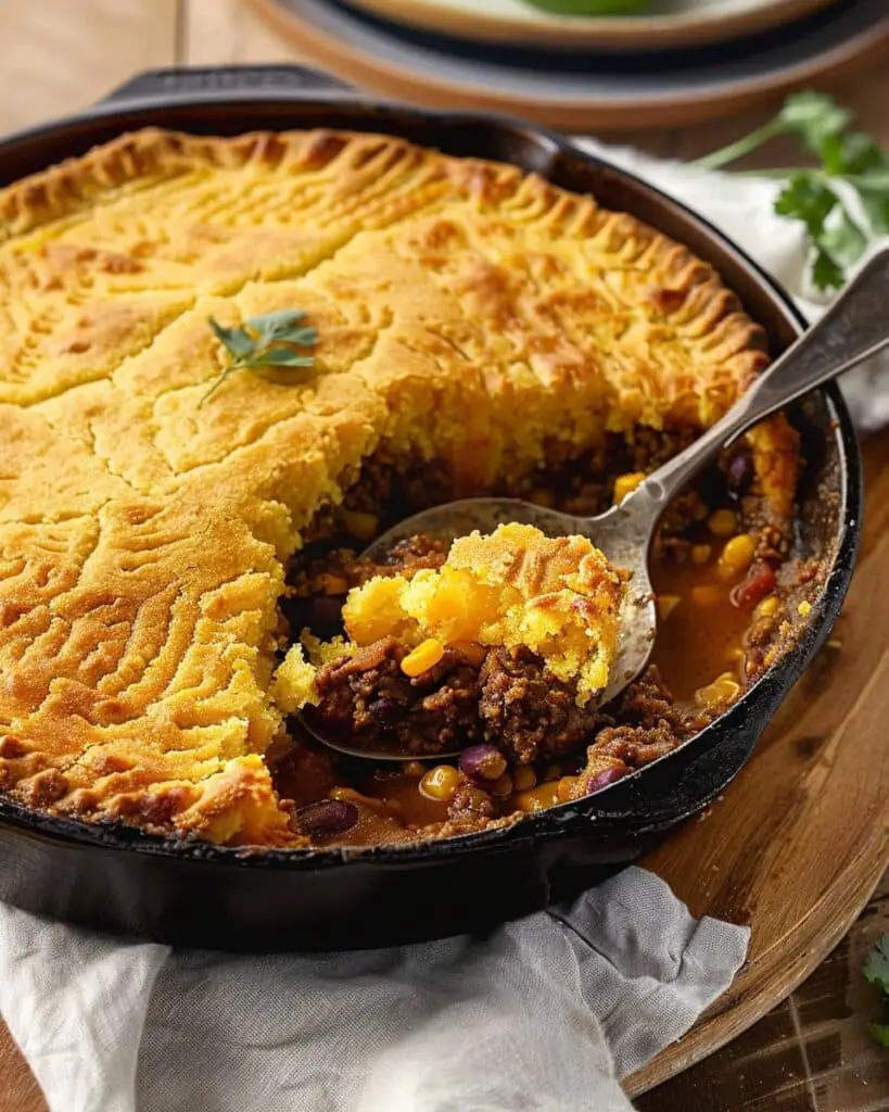 Easy Cornbread Tamale Pie