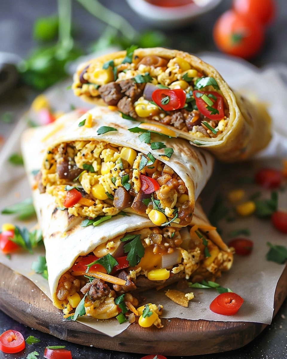 Freezer Breakfast Burritos