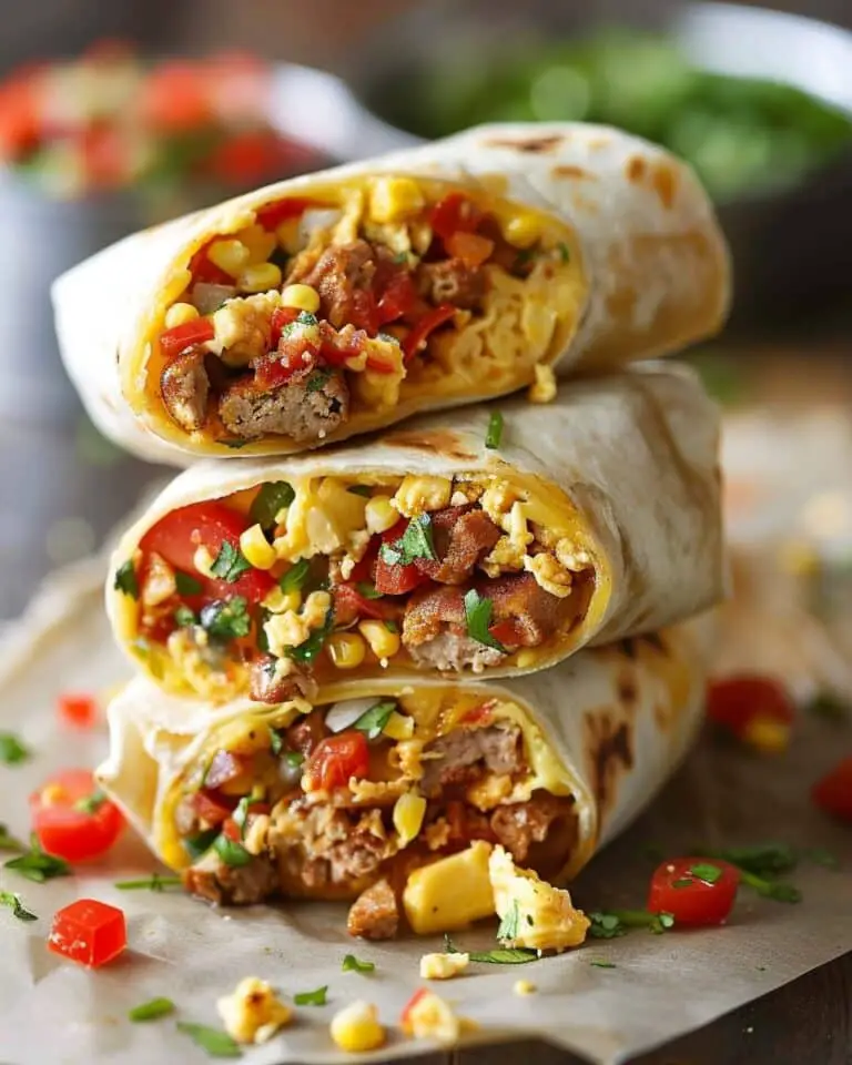 Freezer Breakfast Burritos