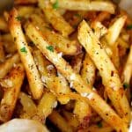 Oven Baked Crispy Garlic Fries