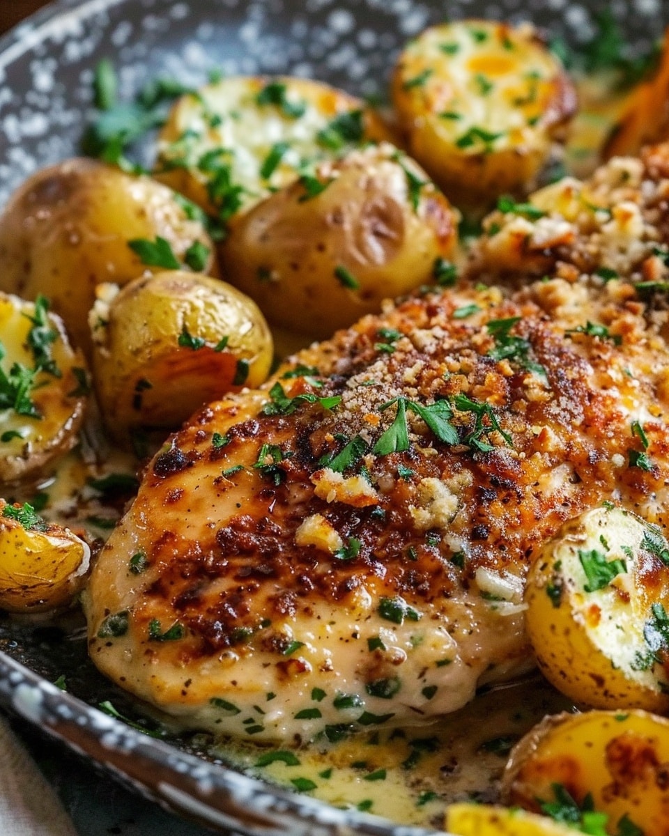 Garlic Parmesan Chicken And Potatoes