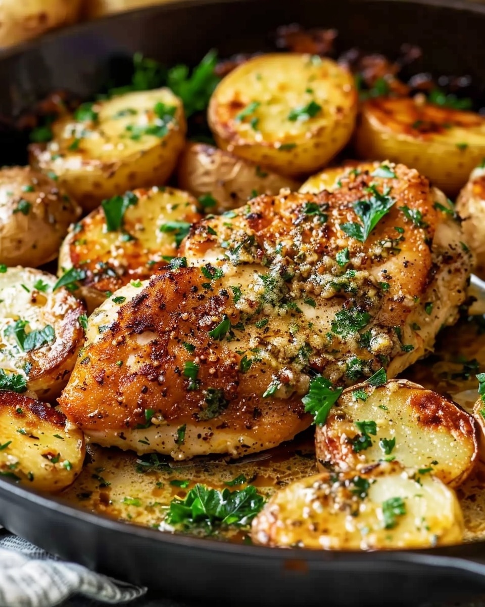 Garlic Parmesan Chicken And Potatoes
