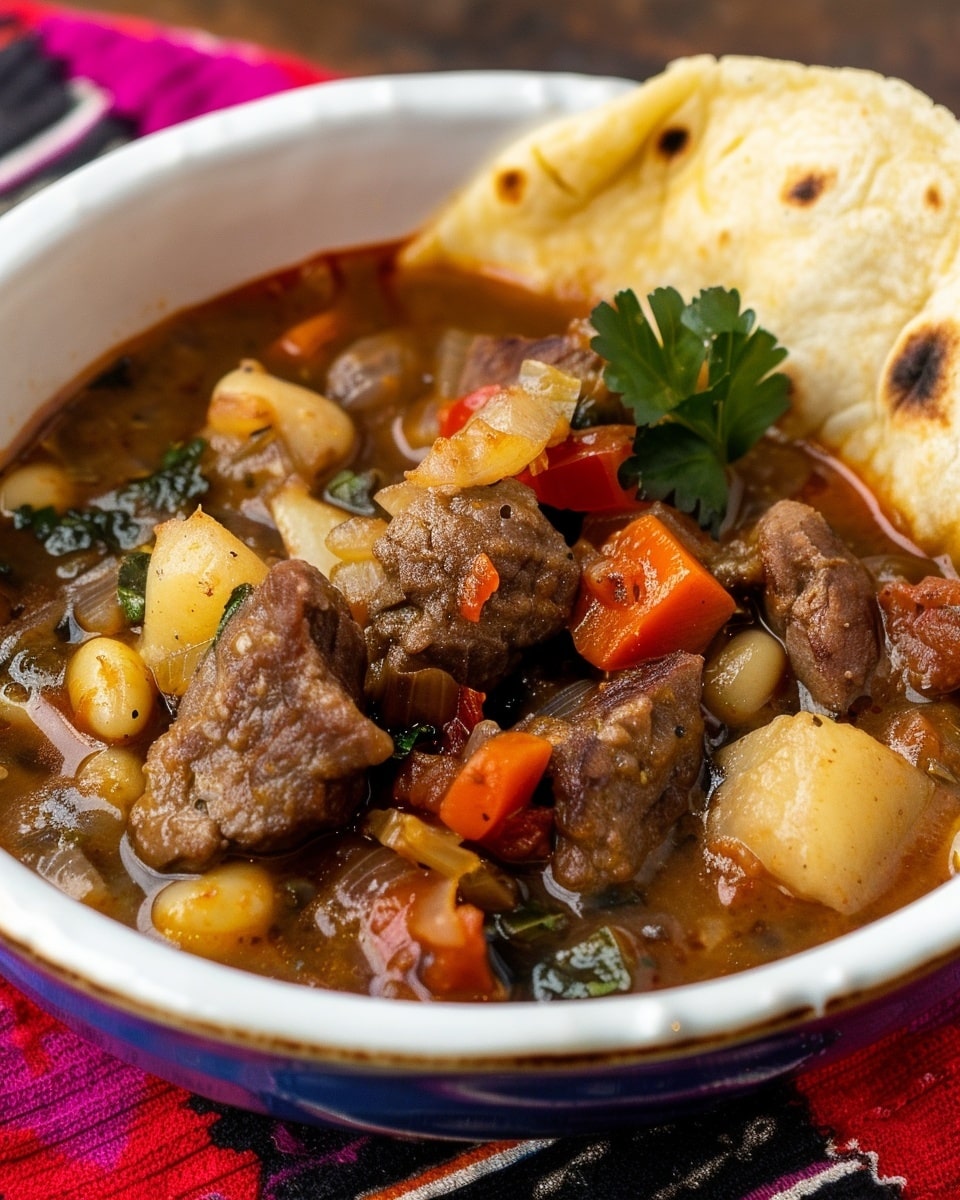 Green Chile Stew with Hatch Heat & Homemade Tortillas