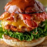 Lobster-Topped Cheddar Smash Burger