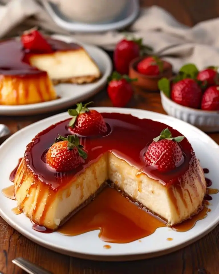 Mascarpone Cheese and Greek Yogurt Flan