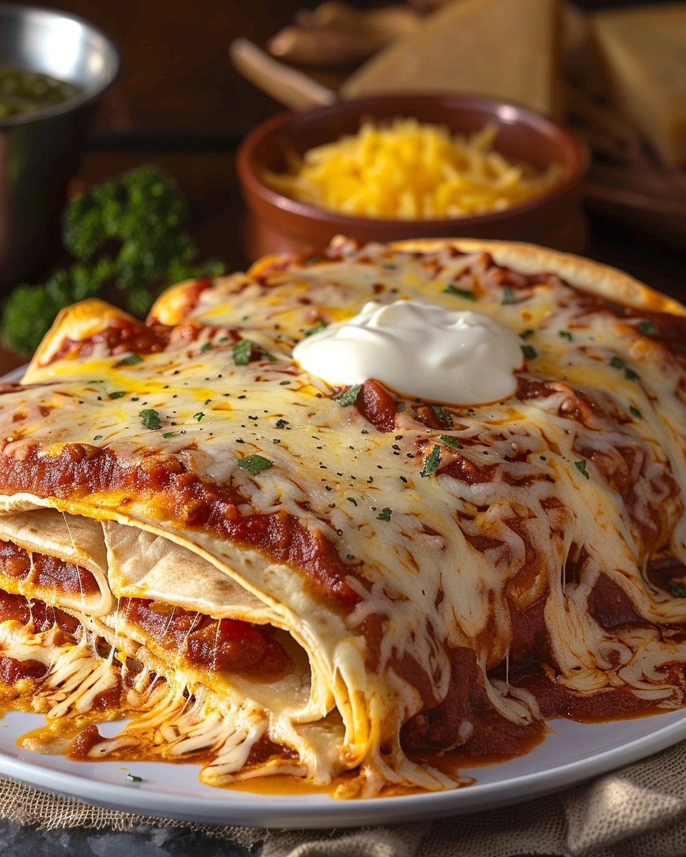 Ho to make New Mexico Style Stacked Red Enchiladas