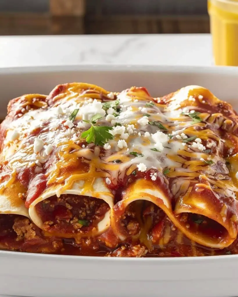 Ho to make New Mexico Style Stacked Red Enchiladas