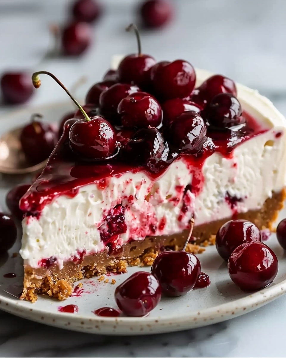 No-Bake Cherry Cheesecake