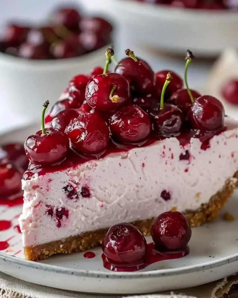 No-Bake Cherry Cheesecake