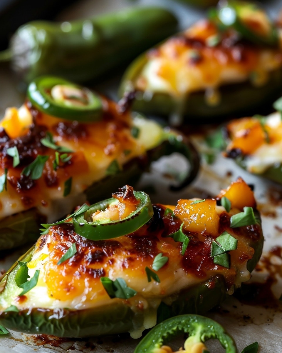 Peach-Brie Jalapeño “Summer Heat” Poppers