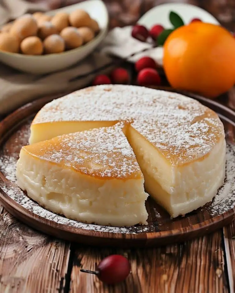 Peach Pudding with Syrup