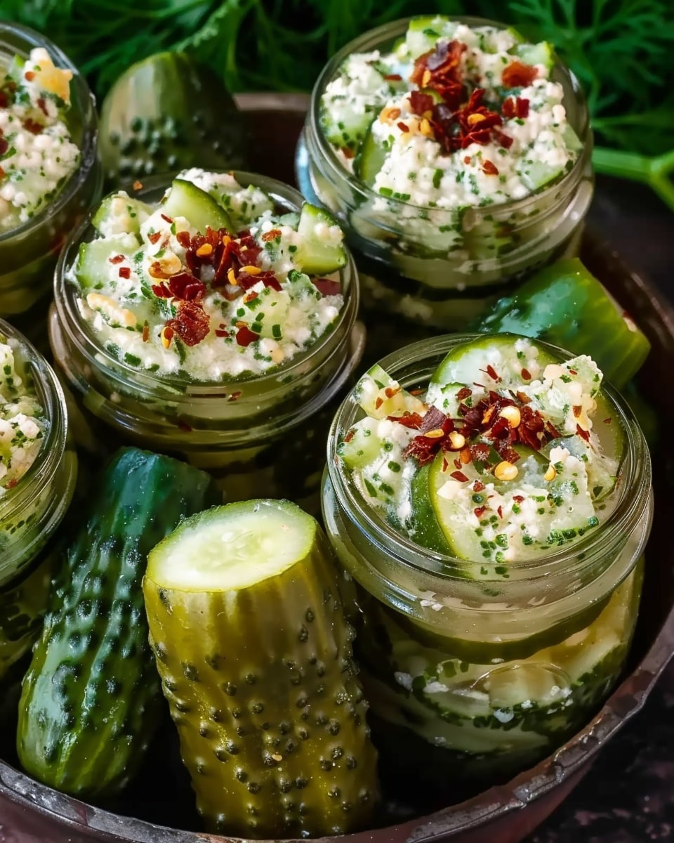 Pickle Bombs (Stuffed Pickles)