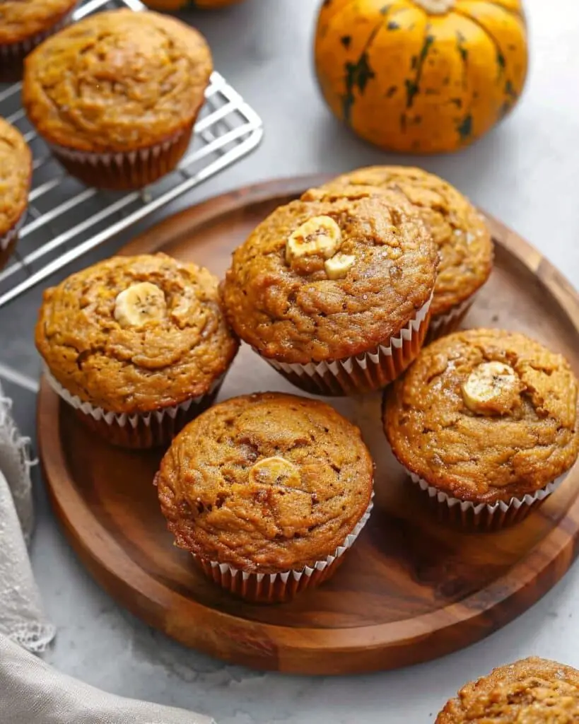Pumpkin Banana Muffins