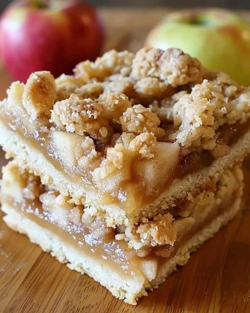 Salted Caramel Apple Crumble Bars
