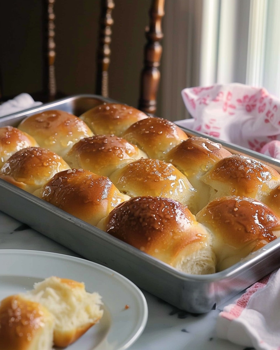 Salted Honey Parker House Rolls